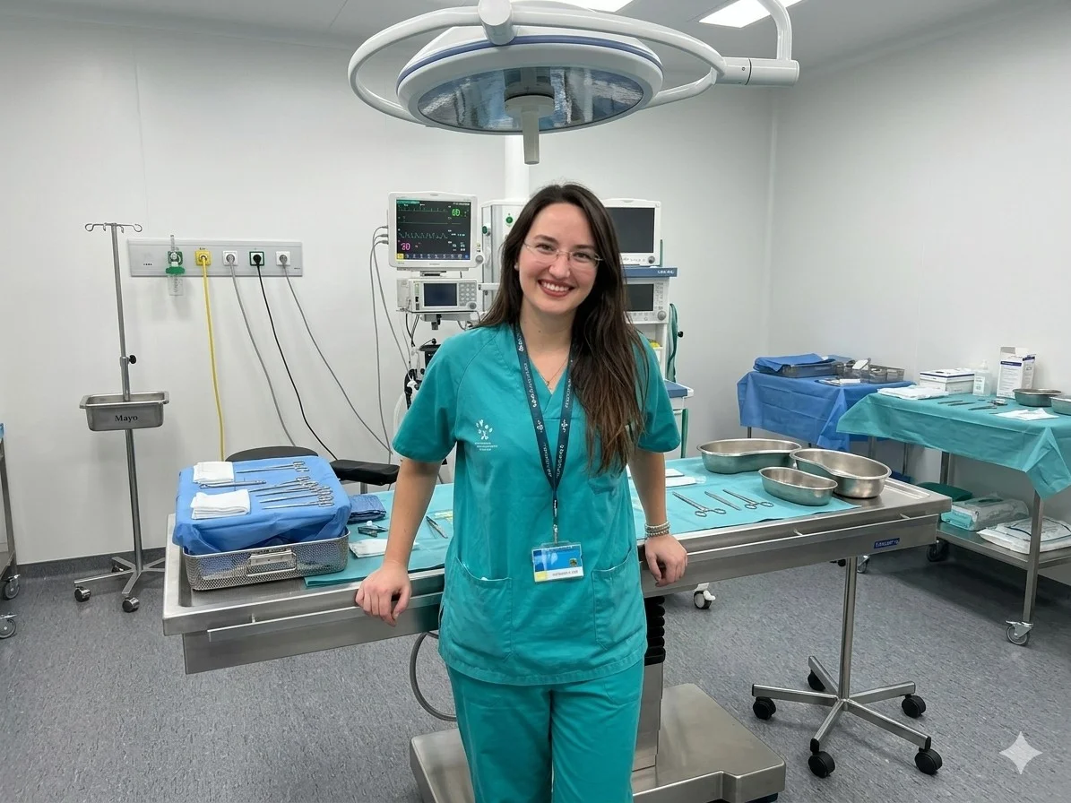 Dr Yasmine Maazouzi chirurgien gynécologue au bloc opératoire Marseille